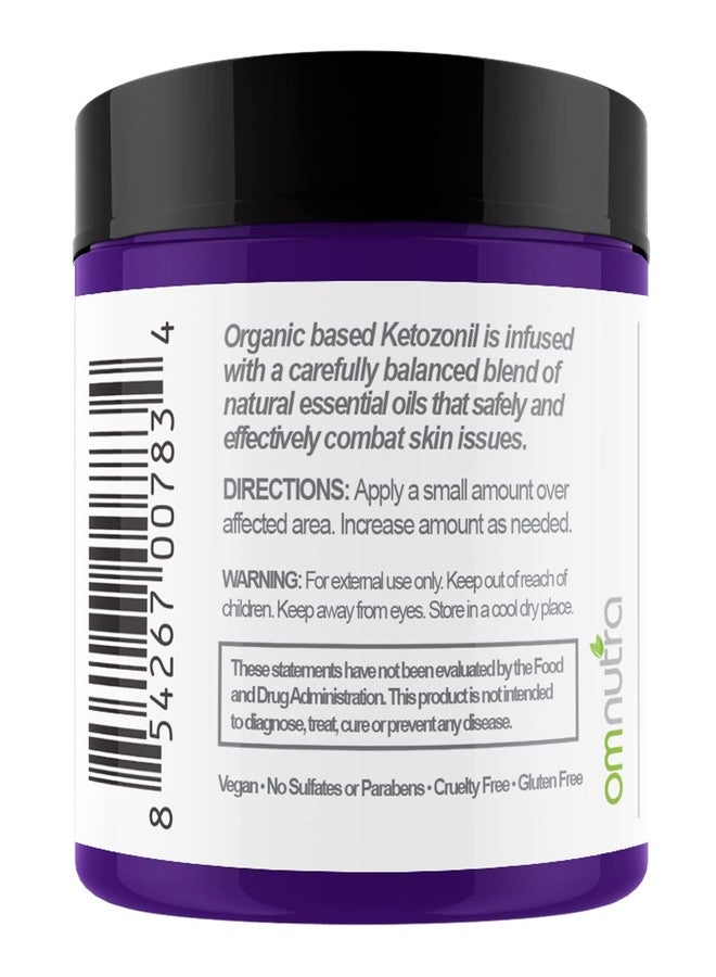OmNutra Ketozonil Organic Based Dermal Defense Cream - 4OZ OTC Jock Itch Cream Athletes Foot Treatment - Image 3
